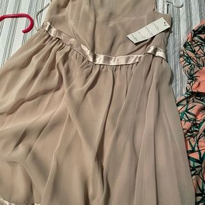 Size 14 girls beige bridesmaids dress